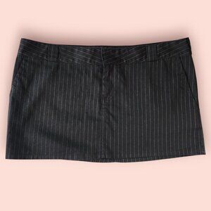Dickies y2k Pinstripe Mini Skirt low rise grunge skater alt size 17 plus size